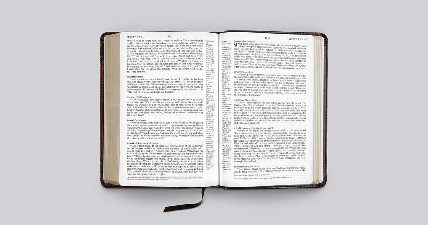 ESV Personal Reference Bible (TruTone, Brown/Walnut, Portfolio Design)
