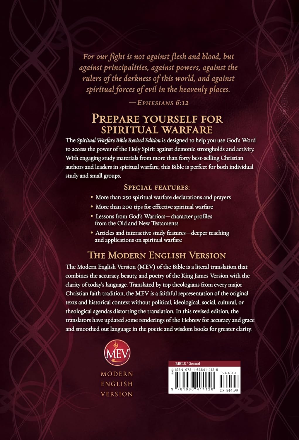 MEV Spiritual Warfare Bible, Revised Edition