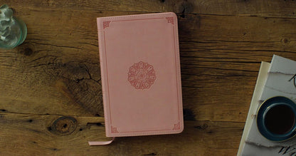 ESV Thinline Bible (Trutone, Blush Rose, Emblem Design)