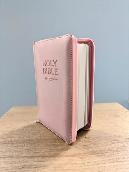 NIV Larger Print Personal Pastel Pink Bible