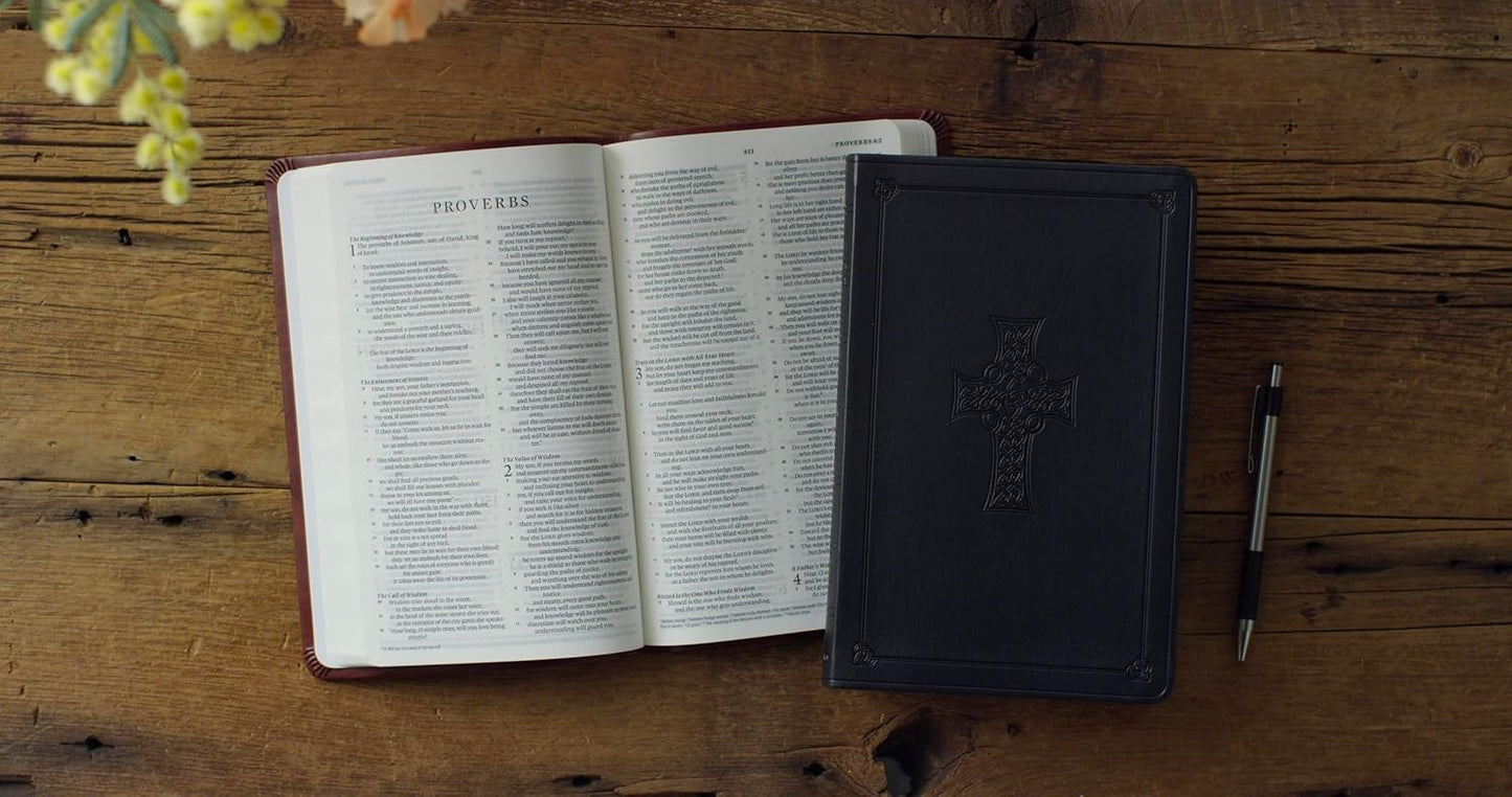 ESV Value Thinline Bible (TruTone, Charcoal, Celtic Cross Design)