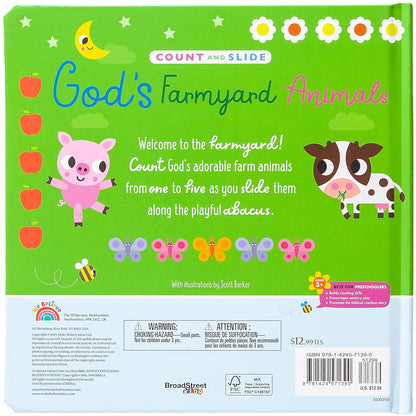 God's Farmyard Animals: A Count and Slide Book
