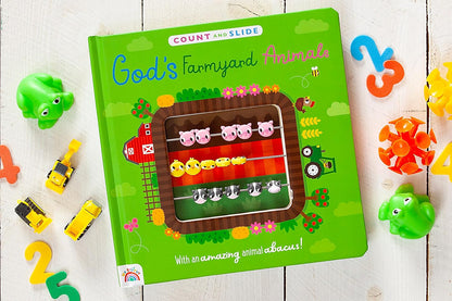God's Farmyard Animals: A Count and Slide Book