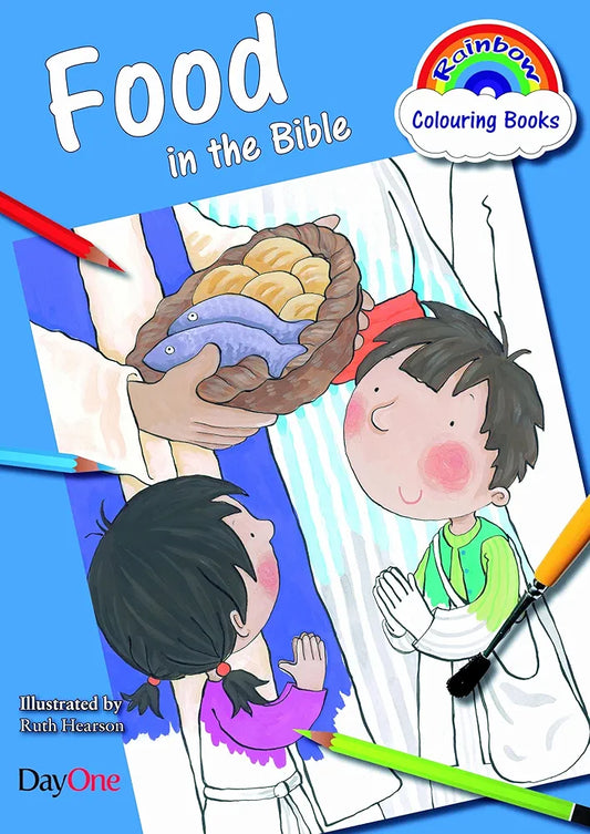 Rainbow Colouring Book: Food in the Bible