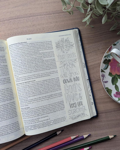 Inspire Bible NLT, Filament Enabled (Hardcover LeatherLike, Navy)