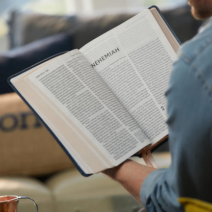 NKJV Holy Bible, Super Giant Print Reference Bible, Brown Leathersoft