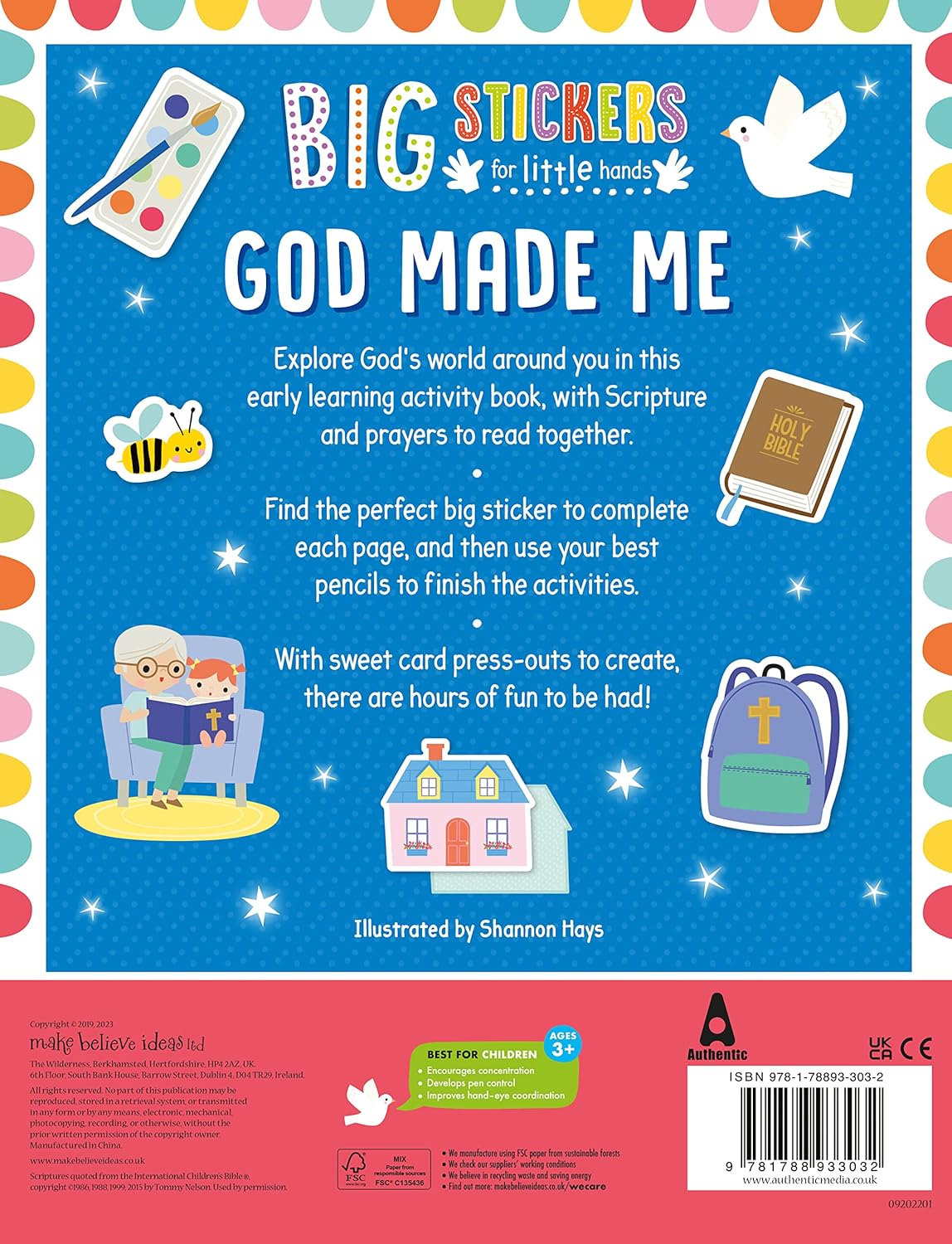 Big Stickers for Little Hands: God Made Me