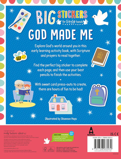 Big Stickers for Little Hands: God Made Me