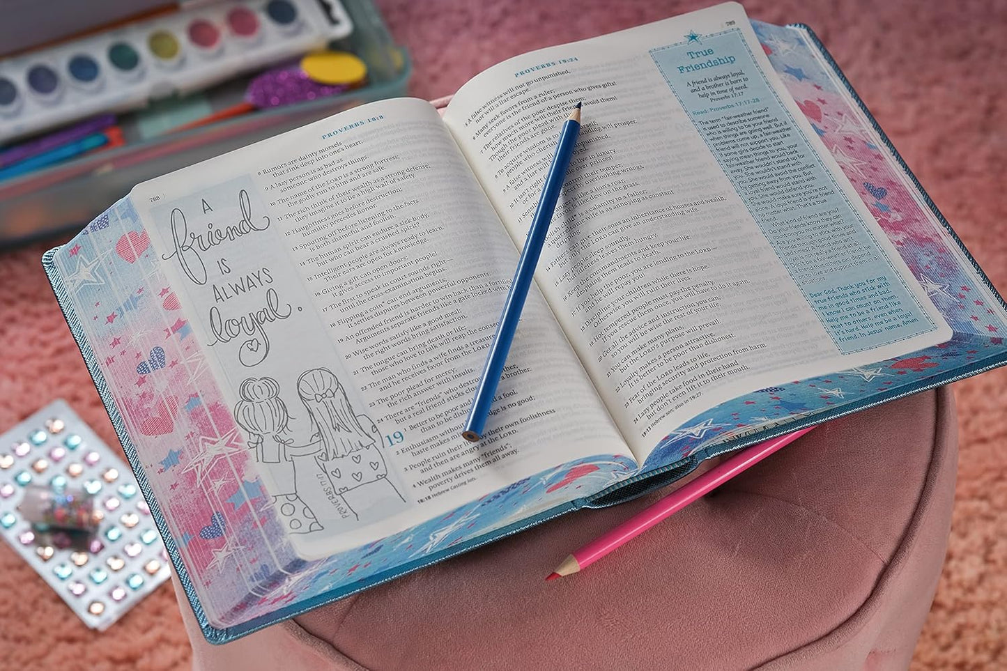 Inspire Bible for girls: New Living Translation, The Bible for Coloring & Creative Journaling