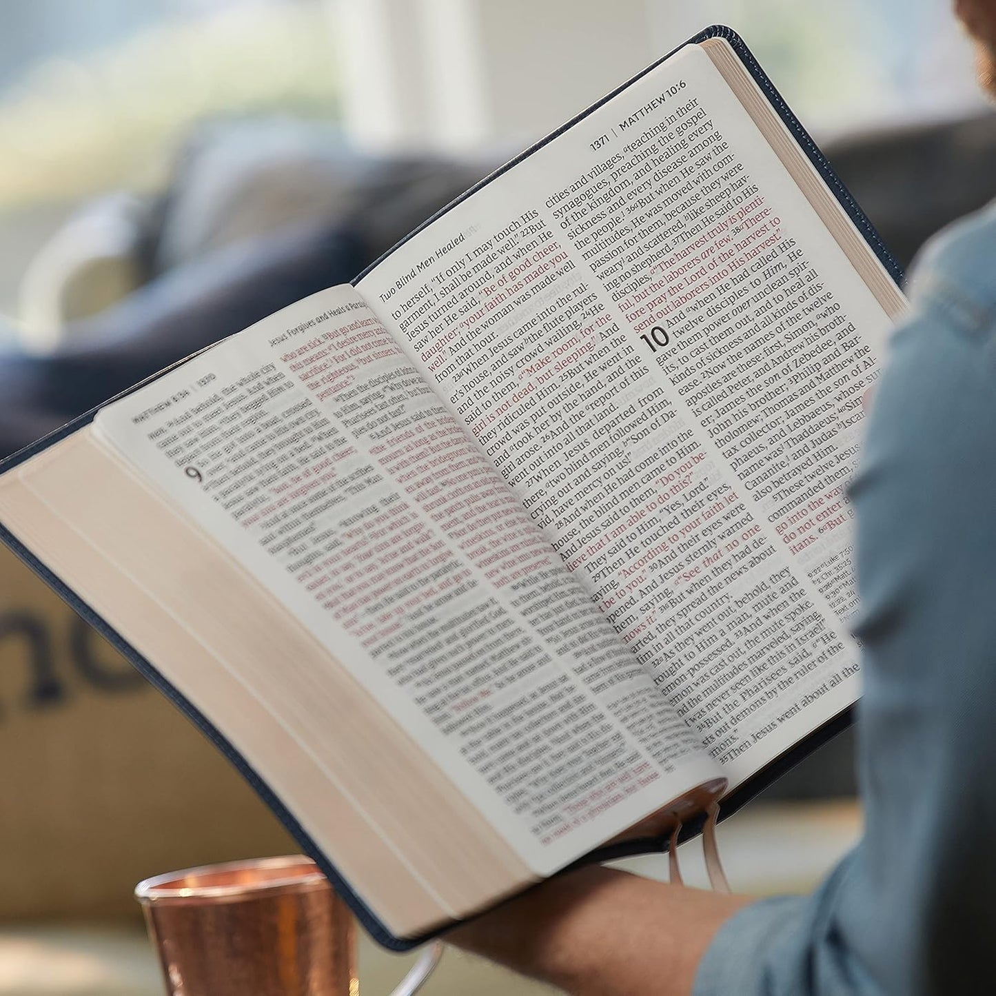 NKJV Reference Bible, Super Giant Print, Blue