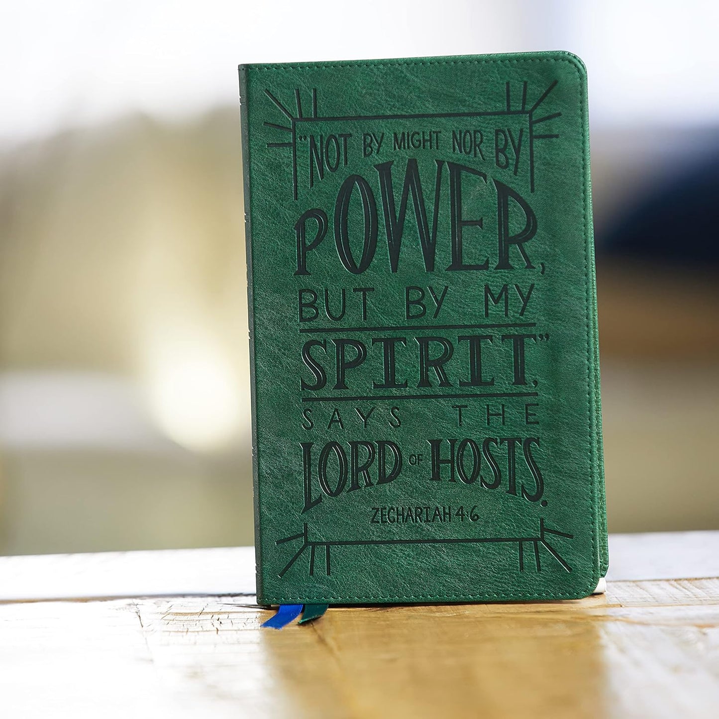 NKJV Thinline Youth Edition, Verse Art Cover Collection, Leathersoft Green