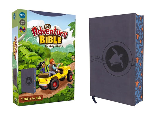 NIrV, Adventure Bible for Early Readers, Leathersoft, Blue, Full Color cover image