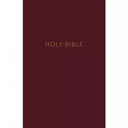 NKJV Pew Bible, Burgundy, Hardcover, Large Print.