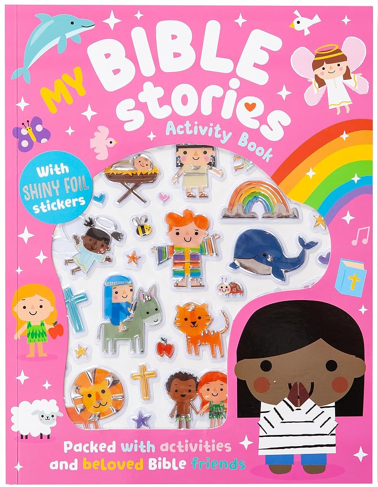 My Bible Stories Activity Book (Pink) (Make Believe Ideas) cover image