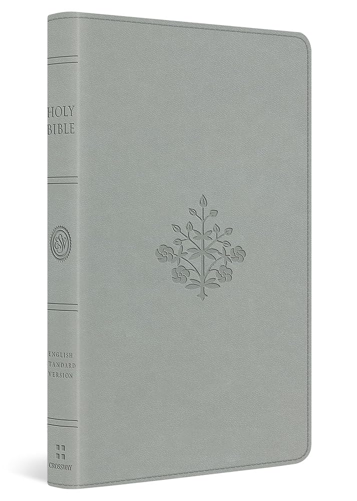 ESV Large Print Value Thinline Bible (TruTone, River Stone, Branch Design): Holy Bible, English Standard Version cover image