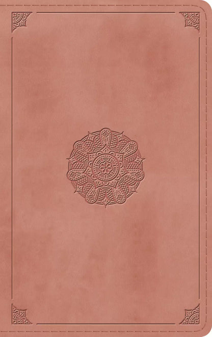 ESV Thinline Bible (Trutone, Blush Rose, Emblem Design)