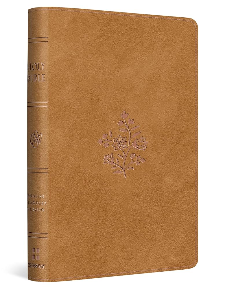 ESV Compact Bible (TruTone, Nubuck Caramel, Wildflower Design): Holy Bible, English Standard Version cover image