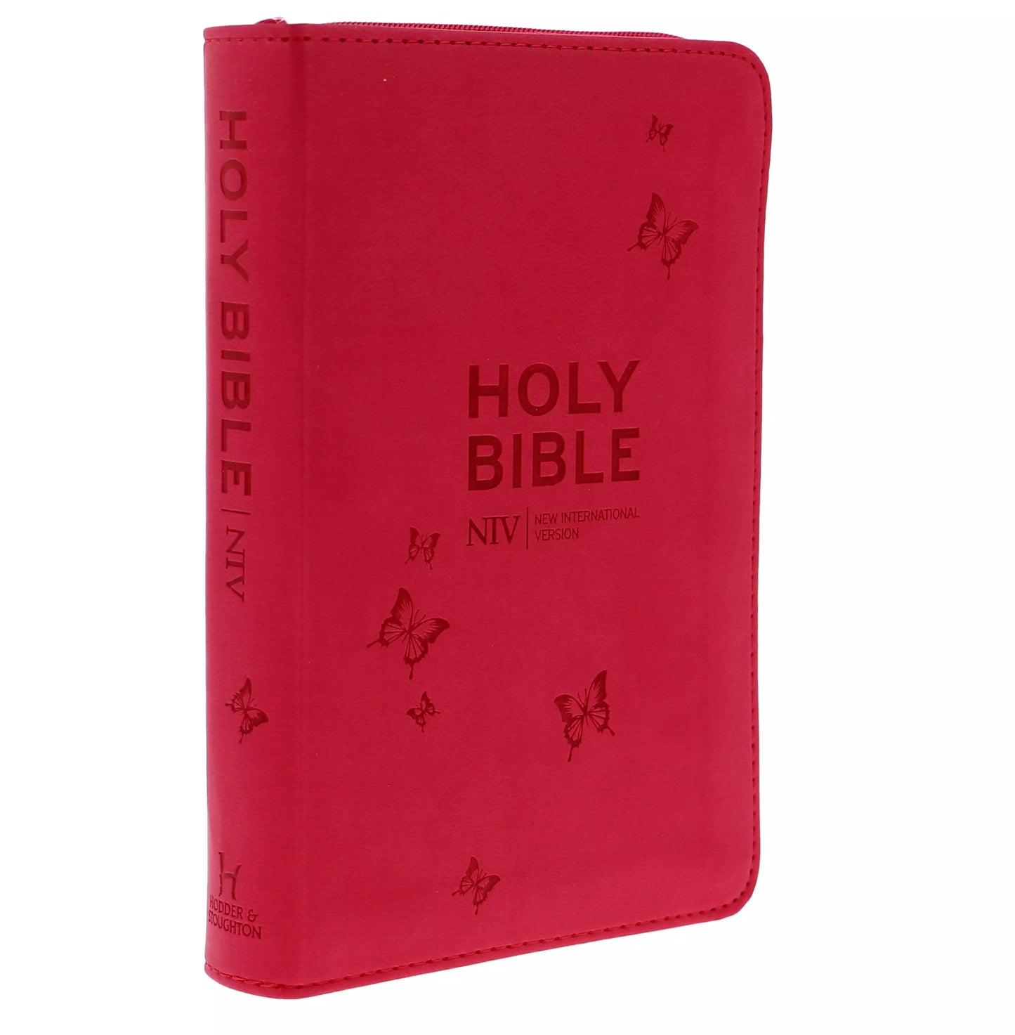 NIV Pocket Pink Soft-tone Bible with Zip