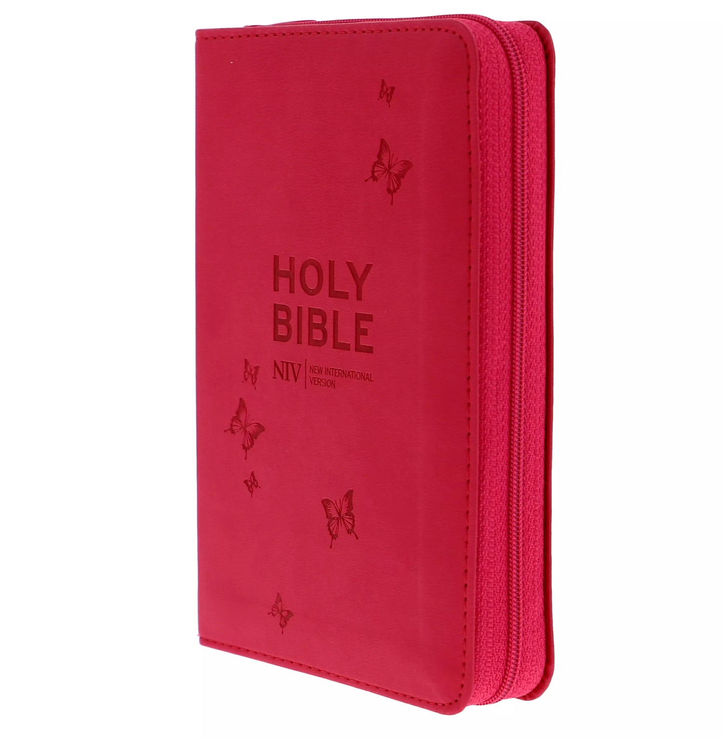 NIV Pocket Pink Soft-tone Bible with Zip