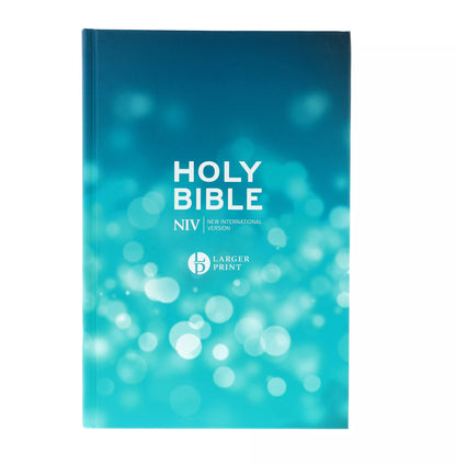 NIV Larger Print Blue Hardback Bible