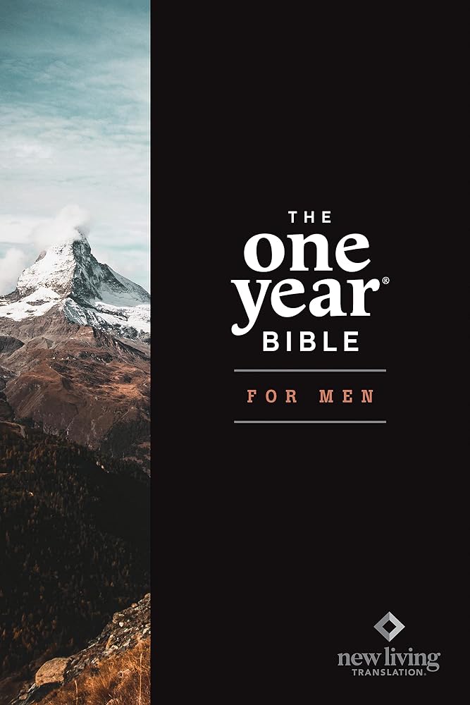 NLT The One Year Bible for Men (Hardcover) cover image