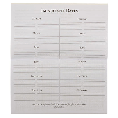 2025 Diary - Daily Planner - The Lord is My Light and My Salvation