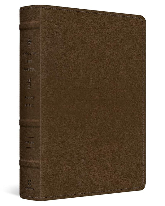 ESV Applying the Gospel Study Bible for Men (TruTone, Brown): Holy Bible, English Standard Version cover image