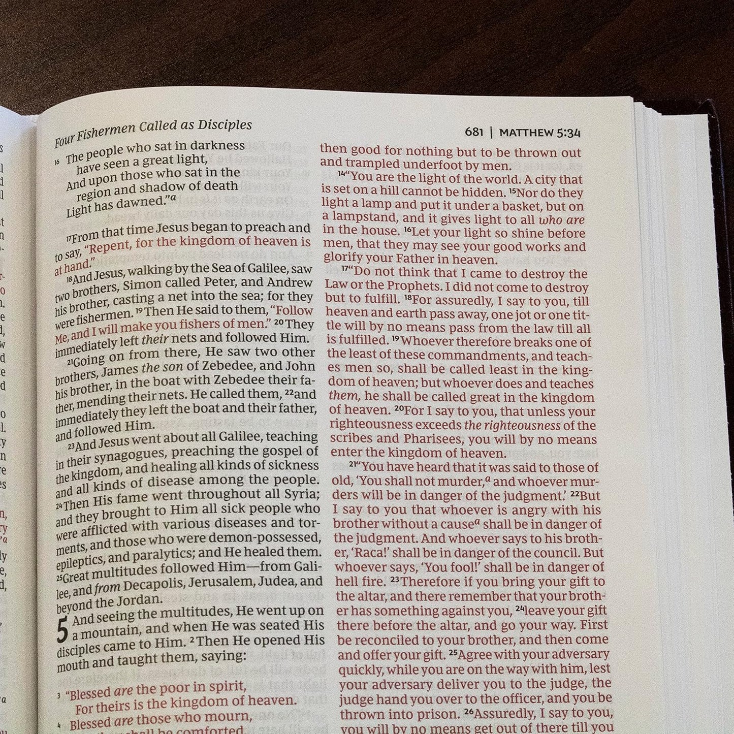 NKJV, Pew Bible, Hardcover, Burgundy, Red Letter, Comfort Print