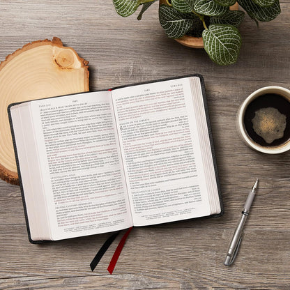 KJV, End-of-Verse Reference Bible, Personal Size Large Print, Leathersoft, Purple