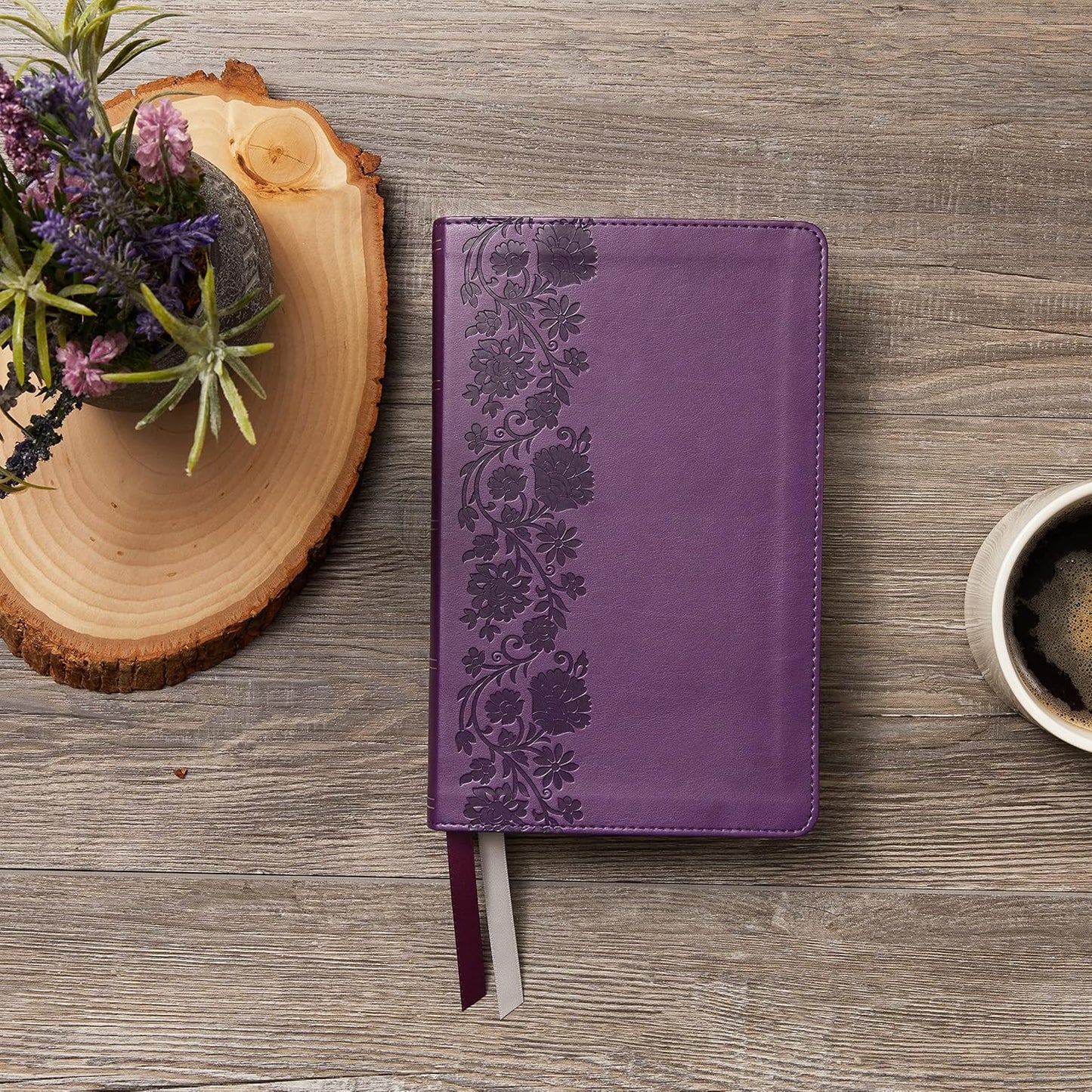KJV, End-of-Verse Reference Bible, Personal Size Large Print, Leathersoft, Purple