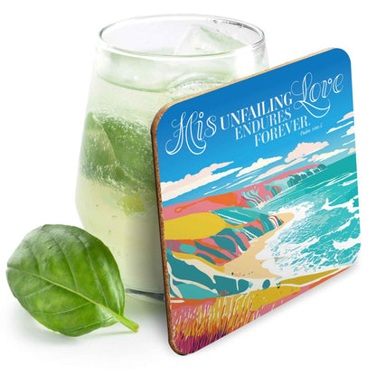 Unfailing Love Christian Coaster