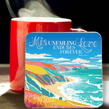 Unfailing Love Christian Coaster