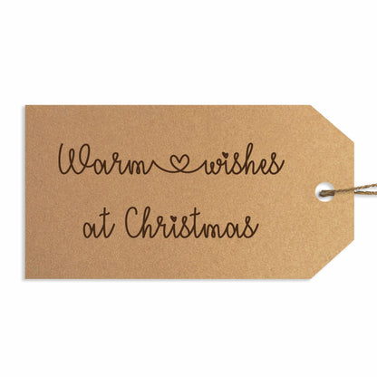 Warm Wishes Christmas tags (12pk)