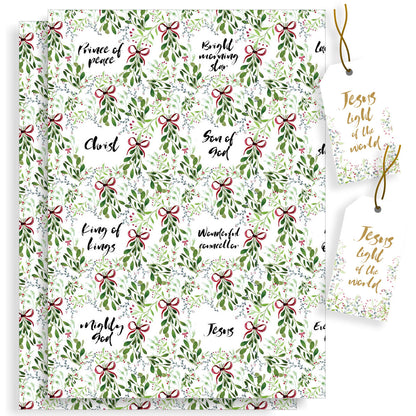 Names of God Christmas Wrapping Paper