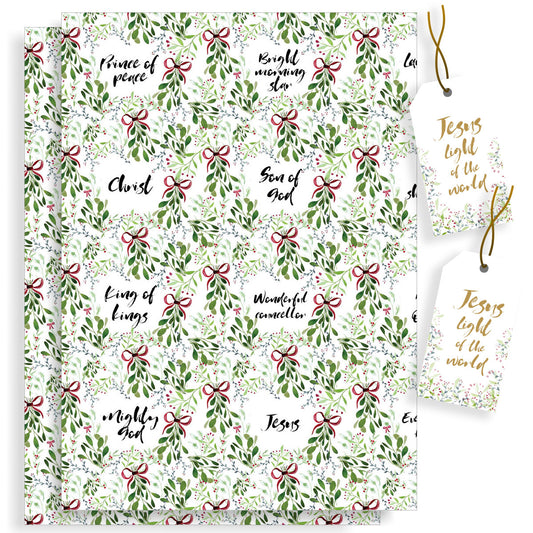 Names of God Christmas Wrapping Paper