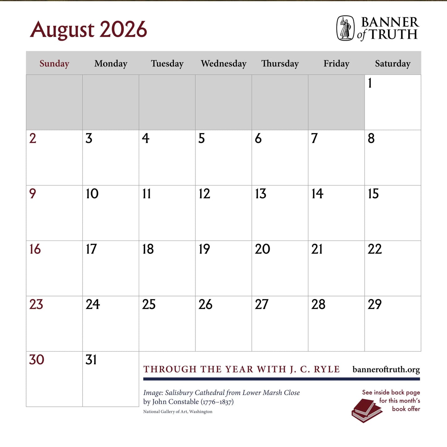 Banner 2026 Calendar