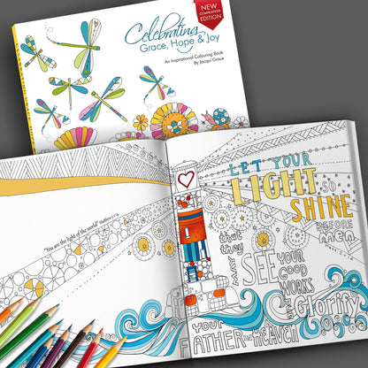 Celebrating Grace, Hope & Joy Inspirational Colouring Book