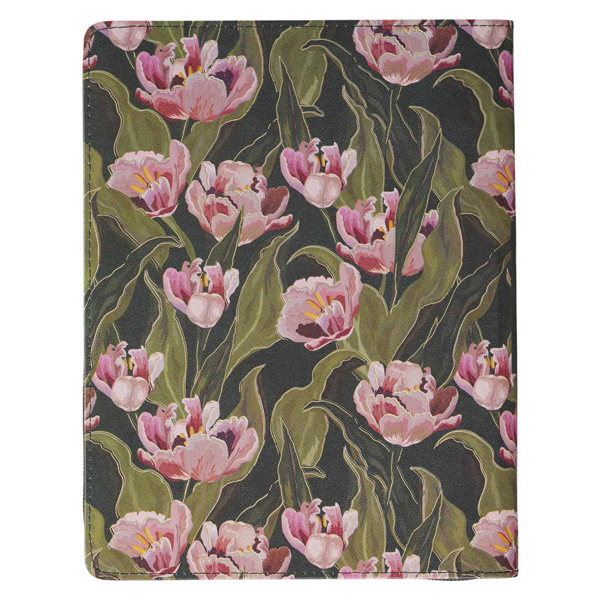 2027 Pray Without Ceasing Large Zippered Green Floral Faux Leather 18-Month Planner for Women- 1 Thessalonians 5:17