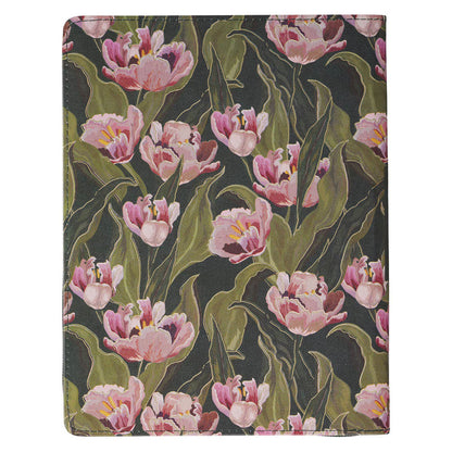 2027 Pray Without Ceasing Large Zippered Green Floral Faux Leather 18-Month Planner for Women- 1 Thessalonians 5:17