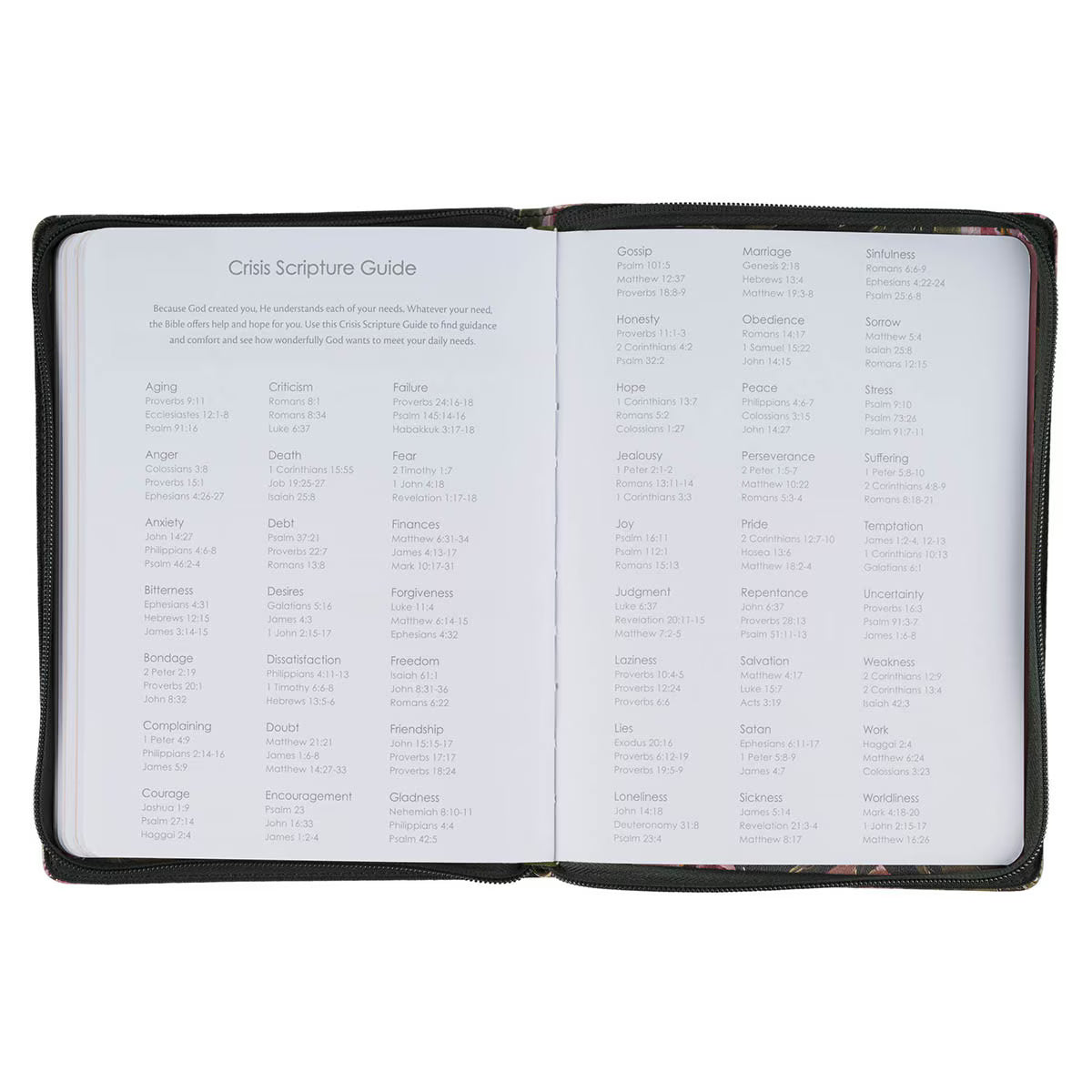 2027 Pray Without Ceasing Large Zippered Green Floral Faux Leather 18-Month Planner for Women- 1 Thessalonians 5:17