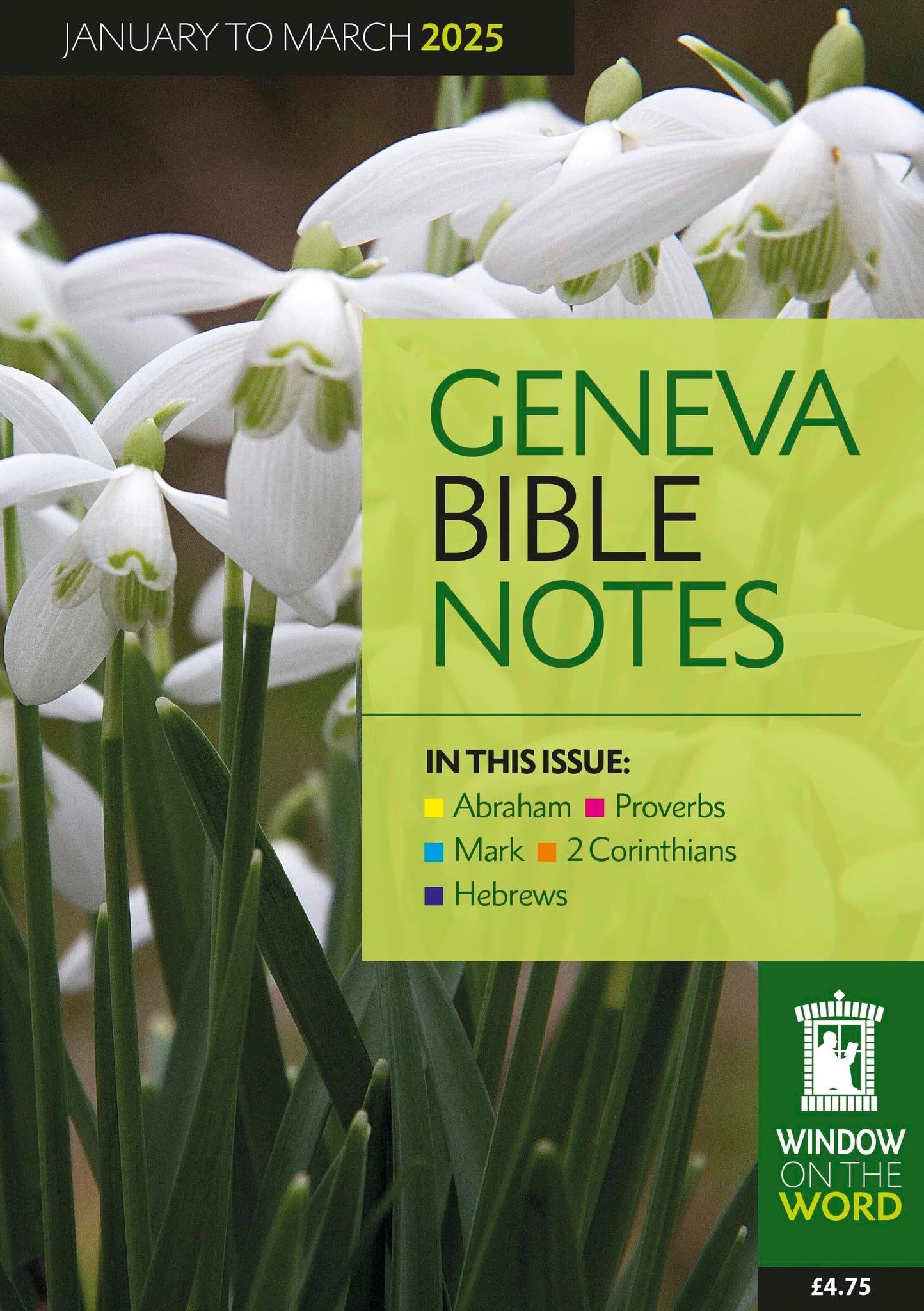 Geneva Bible Notes Jan to March 2025