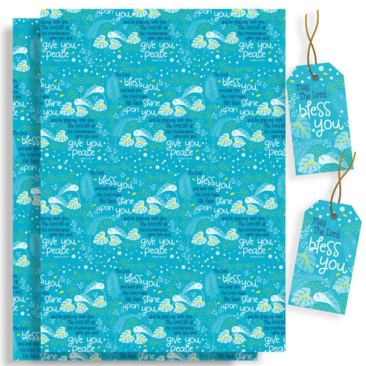 Bless You Christian Wrapping Paper