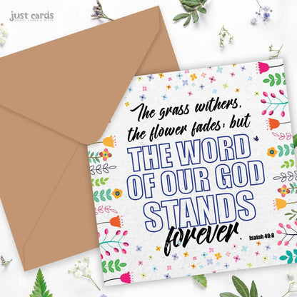 Word of God Christian Seeded Card