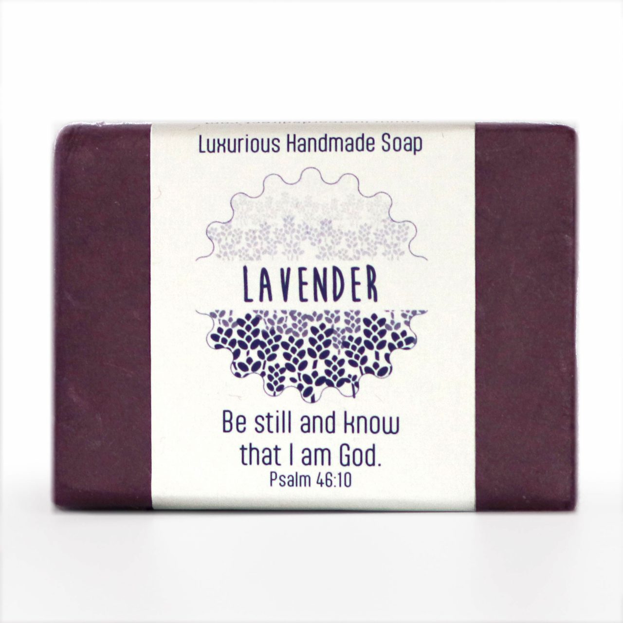 Lavender Handmade Soap with Bible verse