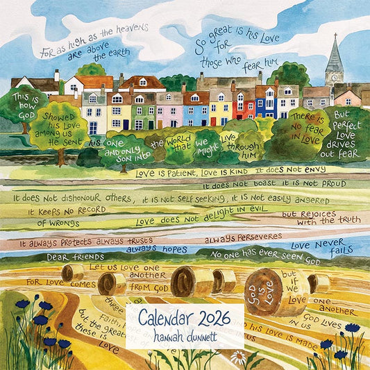 Hannah Dunnett's 2026  Large Square Calendar