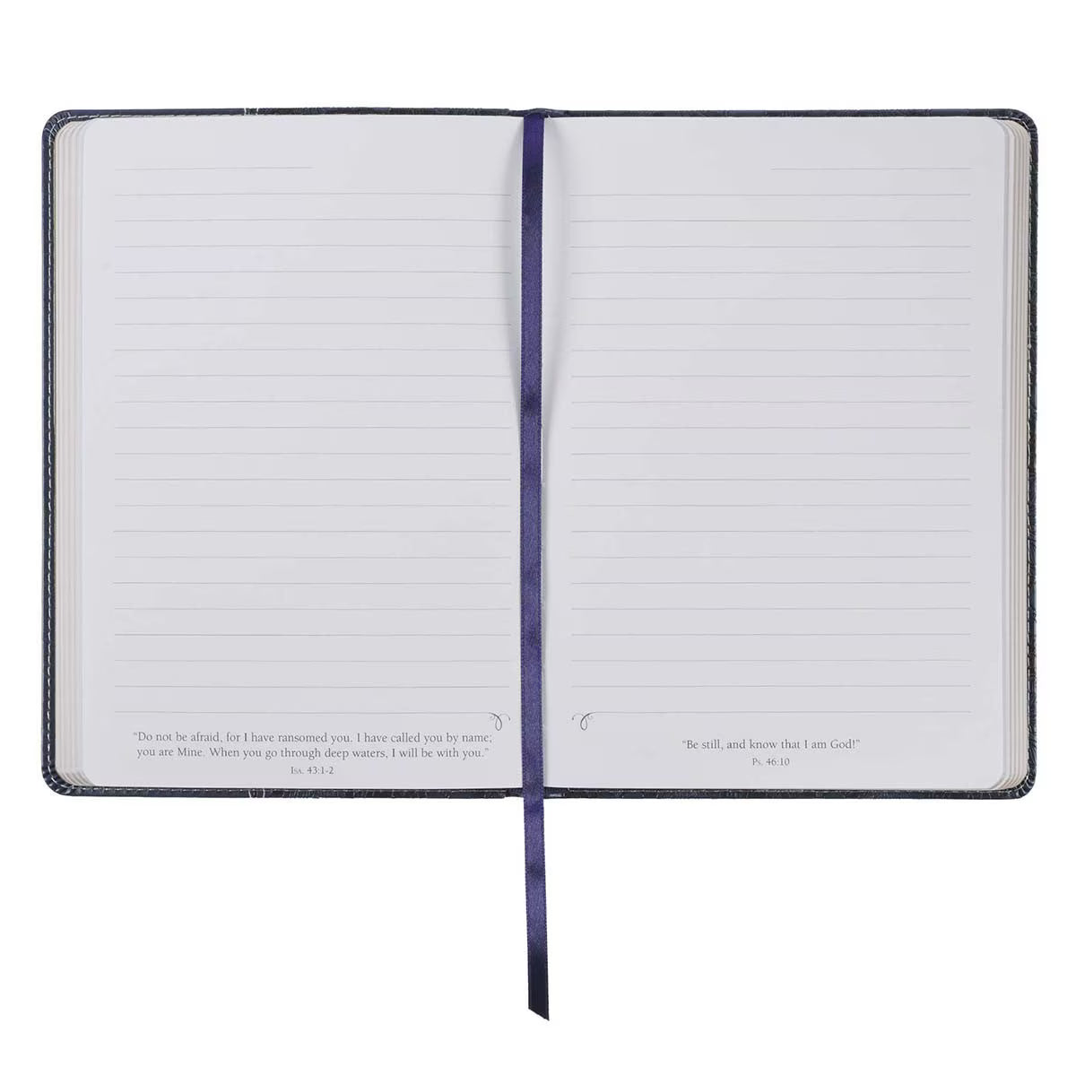 Trust in the Lord Navy Faux Leather Classic Journal - Proverbs 3:5-5