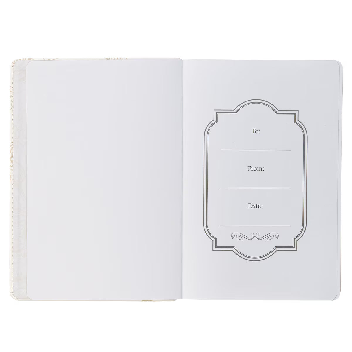Everything Beautiful White Faux Leather Classic Journal - Ecclesiastes 3:11