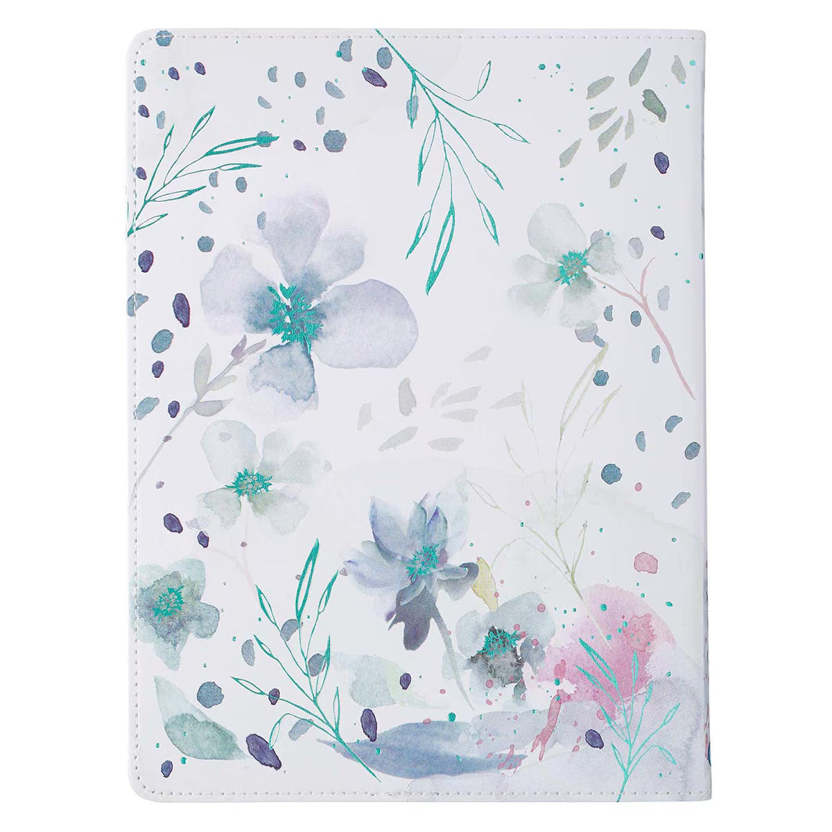 Be Still White Faux Leather Prayer Journal for Women