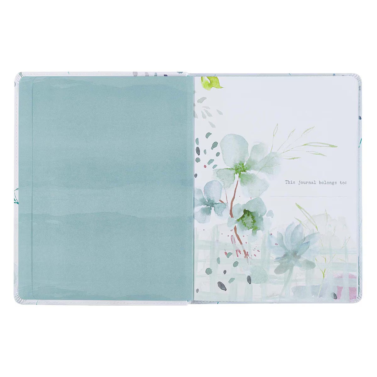 Be Still White Faux Leather Prayer Journal for Women