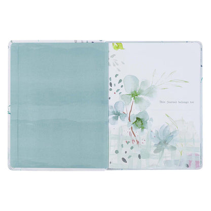 Be Still White Faux Leather Prayer Journal for Women